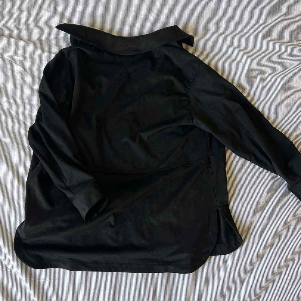 Zara faux suede black jacket - Picture 2 of 3